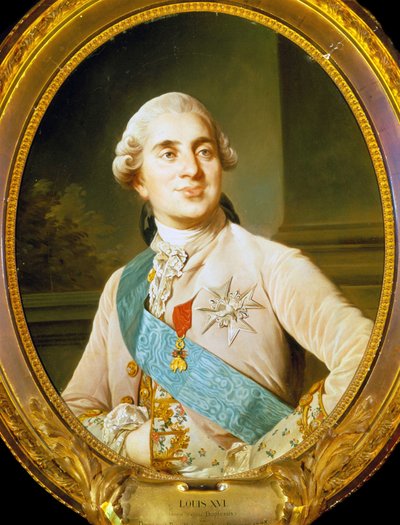 Portret Ludwika XVI (1754 - 1793) autorstwa Duplessis. autorstwa Joseph Siffred Duplessis