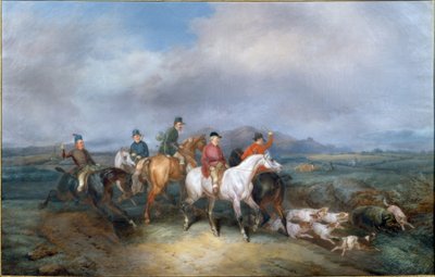 Eberjagd autorstwa Joseph Simon Volmar