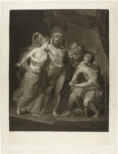 Herkules sprowadza Alkestisa z podziemi autorstwa Joseph Spiegl