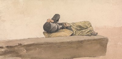 Chłopiec leżący autorstwa Joseph Stannard