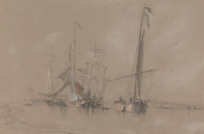 Wysyłka z wybrzeża w pobliżu Corton autorstwa Joseph Stannard