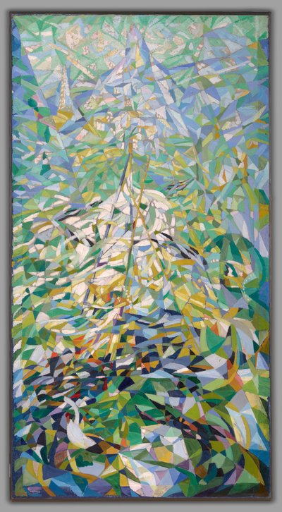 Wiosna (Procesja), ok. 1914-16 (olej na płótnie) autorstwa Joseph Stella