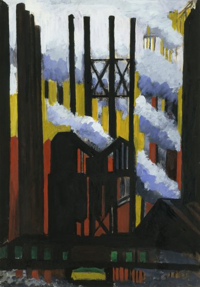 Stalownia autorstwa Joseph Stella