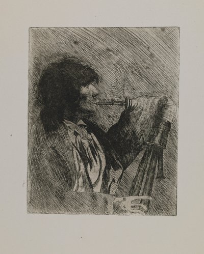 Bez tytułu - mężczyzna z kobzą autorstwa Joseph Stella