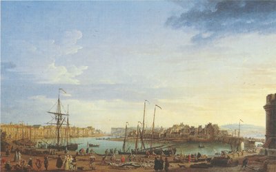 Francuski: Vue du Port de Dieppe l Port Dieppe autorstwa Joseph Vernet