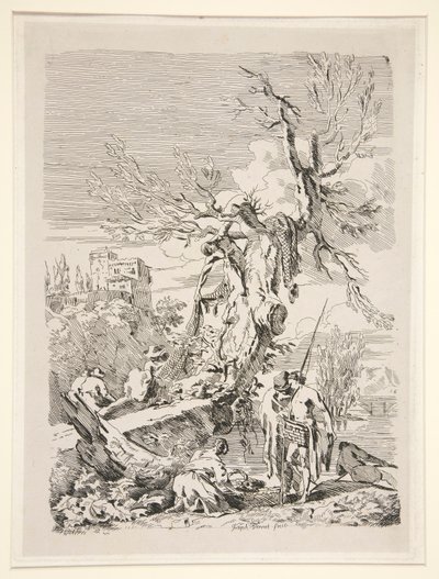 Powrót z wędkowania autorstwa Claude Joseph Vernet