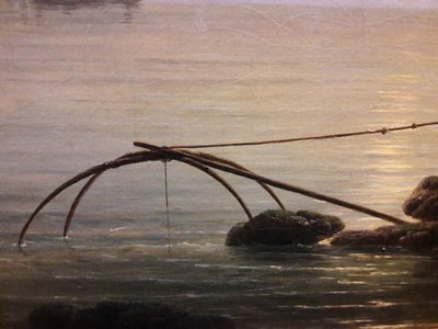 Widok portu o poranku (rano)


 (szczegół). autorstwa Joseph Vernet