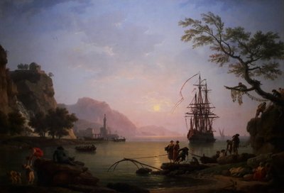 Widok na port o poranku (rano) autorstwa Claude Joseph Vernet