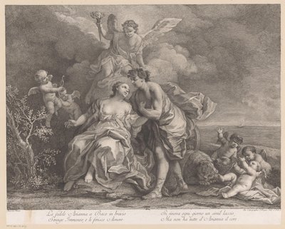 Bachus i Ariadne na wyspie Naxos autorstwa Joseph Wagner (possibly)