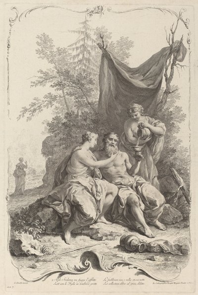 Lot i jego córki autorstwa Joseph Wagner