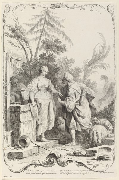 Rebecca przy studni autorstwa Joseph Wagner