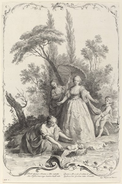 Znalezienie Mojżesza autorstwa Joseph Wagner