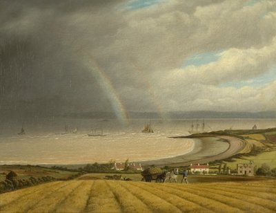 Widok z Portishead w kierunku Walii, ok. 1832 r. autorstwa Joseph Walter