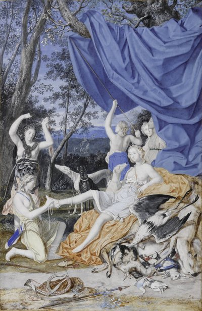 Francja: Maria Teresa Austriacka jako Diana autorstwa Joseph Werner the Younger