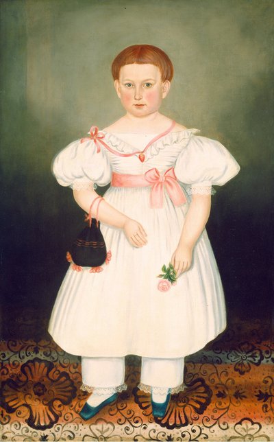 Dziewczyna z siateczką i różą, ok. 1930 r. 1840. autorstwa Joseph Whiting Stock
