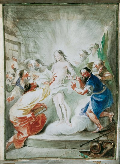 Zmartwychwstały Chrystus ukazuje się uczniom autorstwa Joseph Winterhalder d. J.