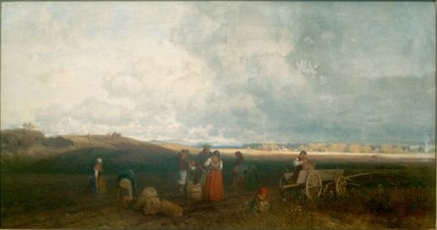 Zbiór ziemniaków w Chiemgau autorstwa Joseph Wopfner