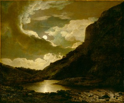 Matlock Tor w świetle księżyca autorstwa Joseph Wright of Derby
