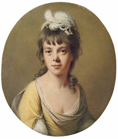 Portret panny Harriet Hope autorstwa Joseph Wright of Derby