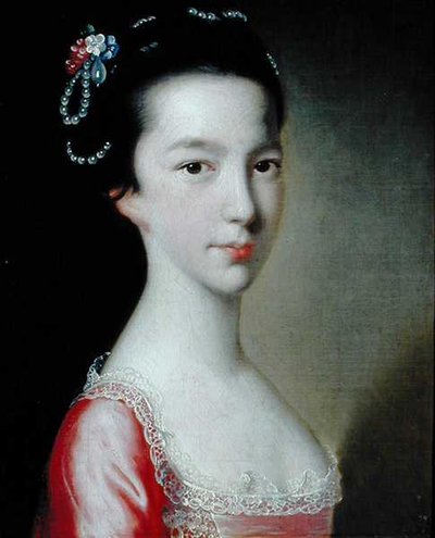 Portret dziewczyny (Jane Monck) (olej na płótnie) autorstwa Joseph Wright of Derby