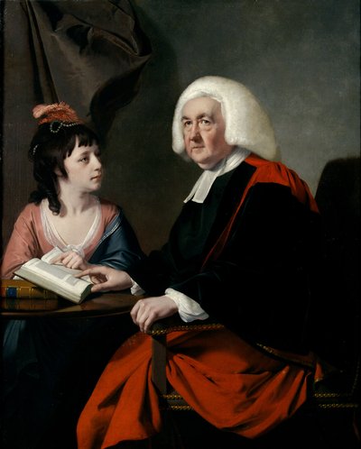 Ks. Thomas Wilson (1703-84) i Miss Catherine Macaulay (1731-91) (olej na płótnie) autorstwa Joseph Wright of Derby
