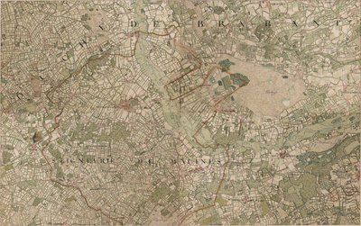 Mapa Heyst op den Bergh lub Heyst ten Bergh - Heist-op-den-Berg autorstwa Joseph de Ferraris