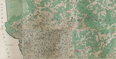 Mapa Loo - Lo, Belgia autorstwa Josepha de Ferraris (1726 – 1814) autorstwa Joseph de Ferraris