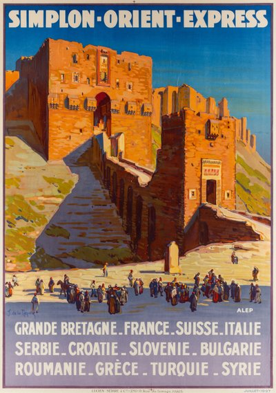 Simplon-Orient-Express, ok. 1927. autorstwa Joseph de La Nézière