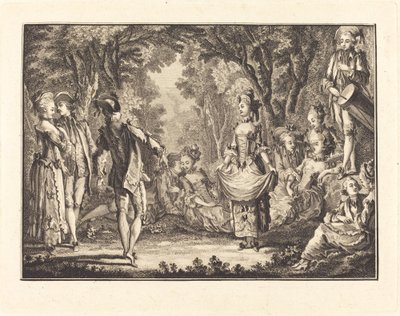 Taniec country autorstwa Joseph de Longueil after Charles Eisen