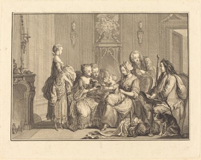 Piękna pielęgniarka autorstwa Joseph de Longueil after Charles Eisen