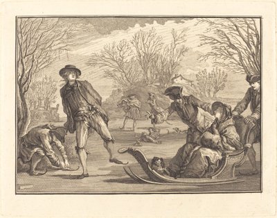 Zima autorstwa Joseph de Longueil after Charles Eisen