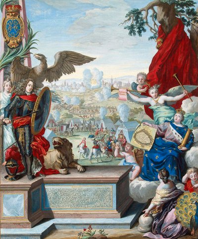 Zdobycie twierdzy Douai przez wojska alianckie w 1710 r., początek XVIII wieku. autorstwa Joseph de Montalegre