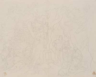 Scena z Legendy o Christopherze autorstwa Joseph von Fuhrich