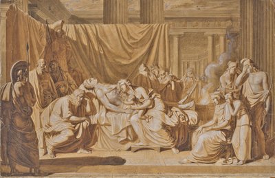 Śmierć Achillesa autorstwa Joseph von Fuhrich