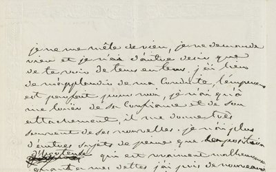 Autograf list do Eugene de Beauharnais, Paryż, 2 stycznia 1809 (pióro i atrament na papierze) autorstwa Josephine de Beauharnais