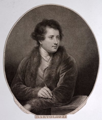 Francesco Bartolozzi, włoski grawer (grafika) autorstwa Joshua (after) Reynolds