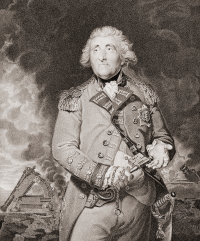George Augustus Elliott, lord Heathfield autorstwa Joshua (after) Reynolds