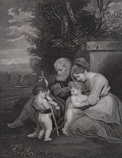 Święta Rodzina (rycina) autorstwa Joshua (after) Reynolds