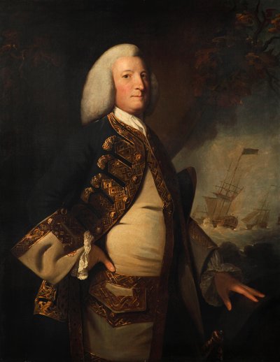 Admirał Sir George Anson autorstwa Joshua (style of) Reynolds