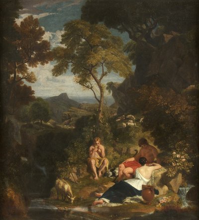 Pasterze Arkadyjscy, ok. 1824 (olej na płótnie) autorstwa Joshua Cristall