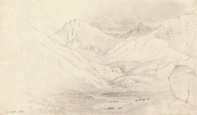 Dolina Nant Ffrancon, Caernarvonshire autorstwa Joshua Cristall
