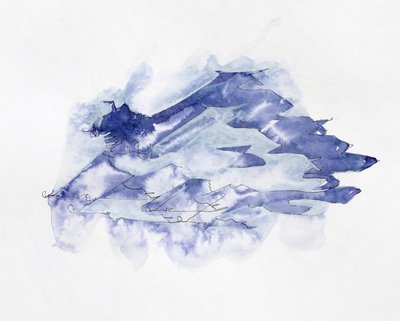 Góry w odcieniach błękitu autorstwa Joshua Hoskins