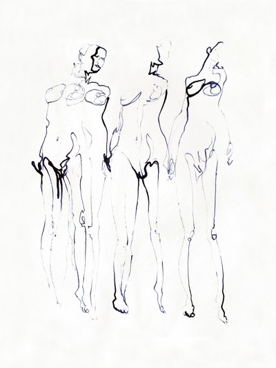 Trzy eleganckie postacie autorstwa Joshua Hoskins