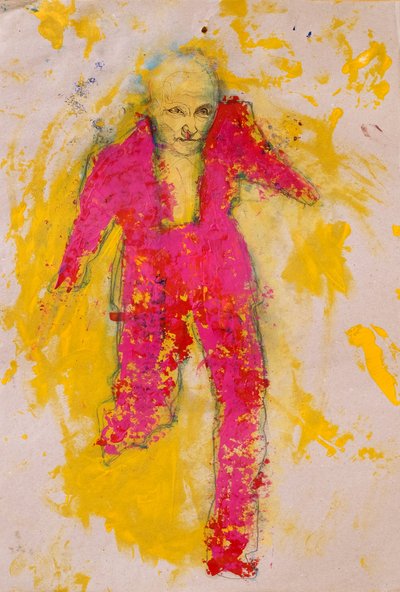 Różowa figurka autorstwa Joshua Hoskins