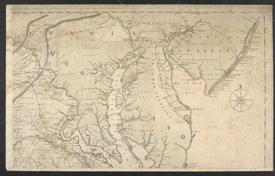 Mapa najbardziej zamieszkanej części Wirginii… autorstwa Joshua and Jefferson Peter Fry