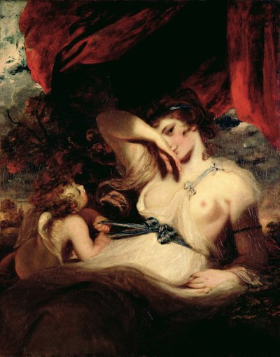 Kupidyn odpina pas Wenus autorstwa Joshua Reynolds
