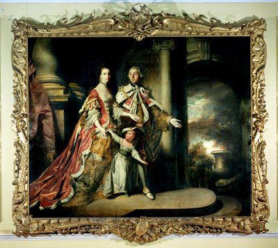 Hrabia i hrabina Mexborough z synem Lordem Pollington autorstwa Joshua Reynolds
