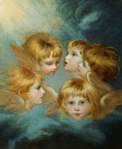 Głowy aniołów - Portret panny Francis Isabel Ker Gorden, autorstwa Joshua Reynolds