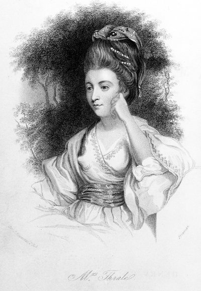 Hester Thrale, grawerowane przez Samuela Freemana, 1842 autorstwa Joshua Reynolds