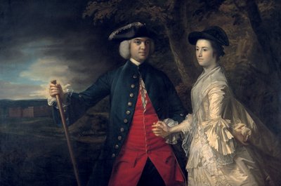Jan, 2. hrabia Egmont i jego druga żona Katarzyna, c.1759 autorstwa Joshua Reynolds